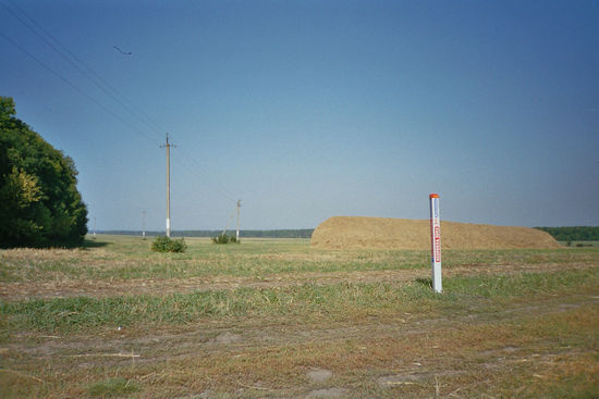 Felder so groß wie anderswo mittlere Landgüter