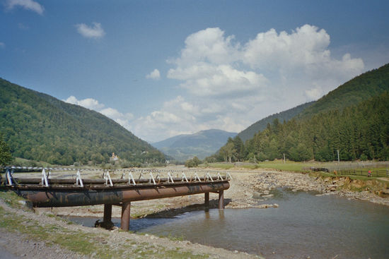 Das "große Wasser" hat 1999 zahlreiche Brücken weggespült