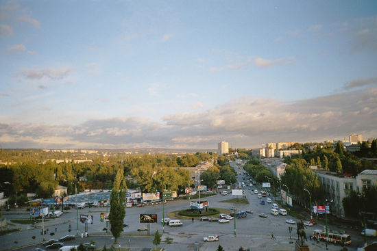 Blick aus dem Hotelzimmer in Chisinau