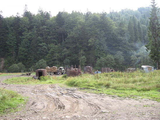 So wird Holzkohle hergestellt, ein Handwerk, das fest in der Hand von Zigeunern ist