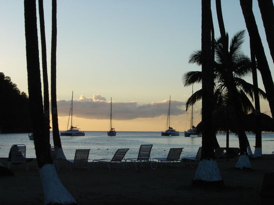 Abendstimmung an der Marigotbay