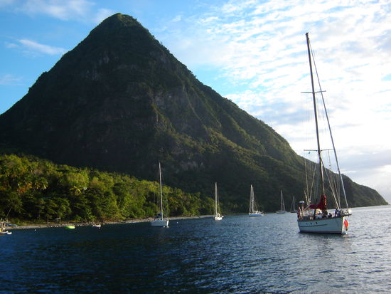 An Muringtonnen im Naturpark Pitons