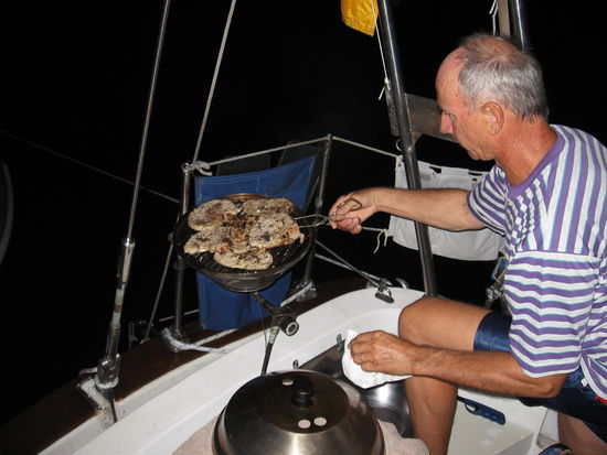 Uns fehlt es an nichts an Bord !