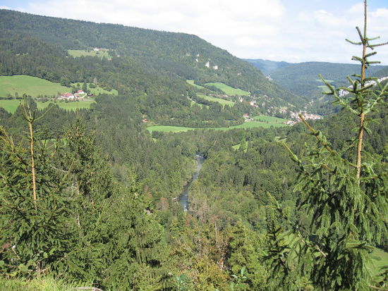 ..und in Natur etwas abwärts im Tal des Doubs