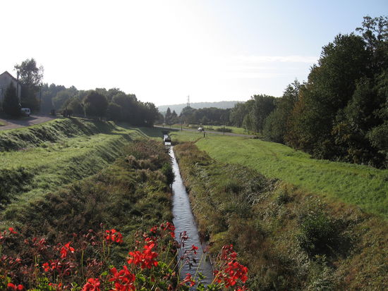 Nur noch ein Entwässerungsrinnsal