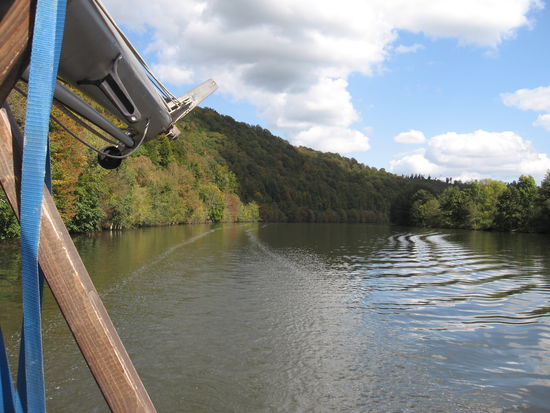 Partie auf der kanalisierten Mosel