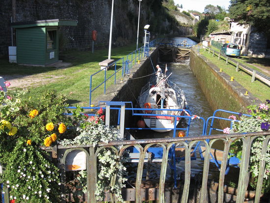 Fotopause beim Schleusen