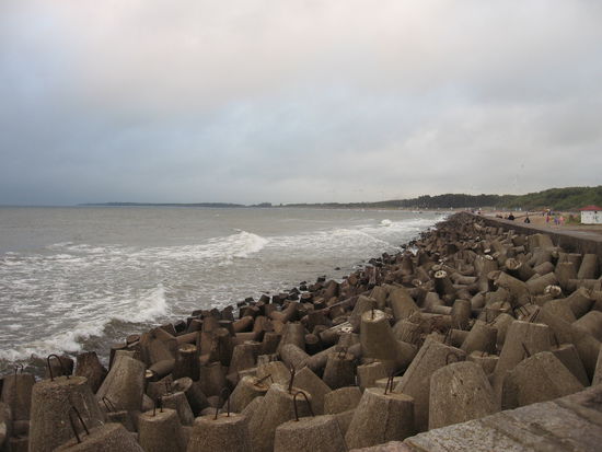 Darlowo: Bei Nordoststurm muß hier eine ganz schöne Brandung krachen !