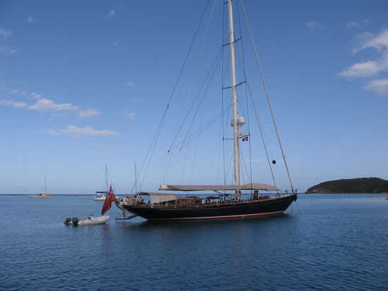 ......und mal achtern zum Bedienen des Eigners festmachen