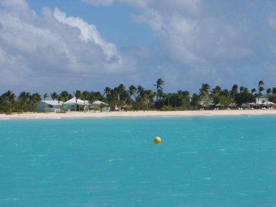 So schön ist die Karibik bei ablandigem Wind !