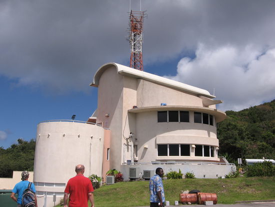 Die Beobachtungsstation für den Vulkan