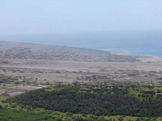 Irgendwo da unten ist die Stadt Plymouth verschüttet