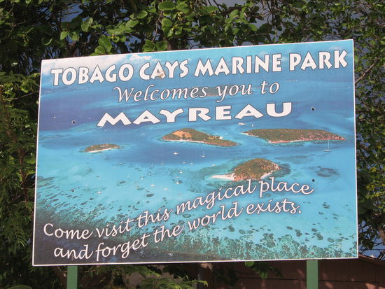 Blick "von oben" auf die Cays, für die Kamera wars zu diesig