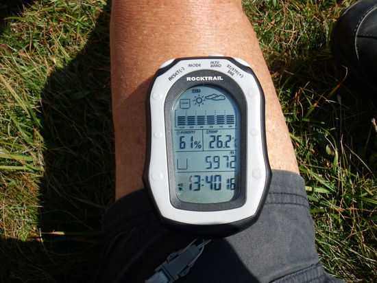 Beständige Wetterlage, nicht zu feucht und 26 Grad im Schatten. das dürfte hier oben nicht oft vorkommen. Wir haben ein unerhörtes Glück mit dem Wetter