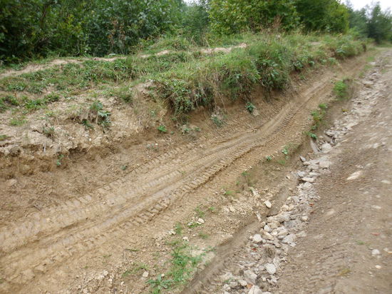 Wo kann man hier denn noch mit dem Rad lang ? Selbst wenn ich umkehren muß, müßte ich ja schieben !