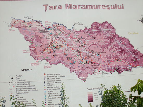 Von hier nach Osten komme ich ins Marmuresch, die waldreichste Gegend Europas. Nur leider führen von hier alle Wege bergauf