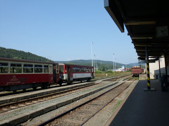 östlichste Endstation der slowakischen Bahn:Stakczin