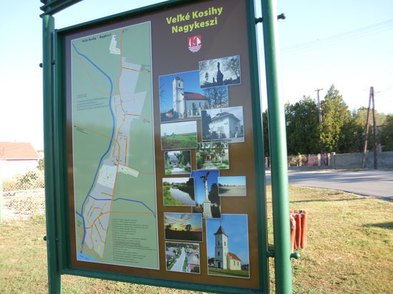 Abschied von Velke Kosihy. Hier wird auch ungarisch gesprochen.