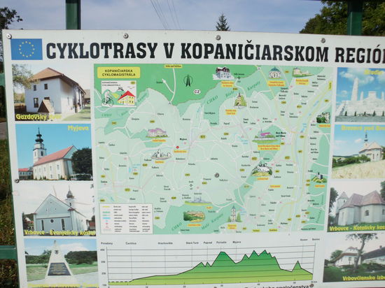 Ein ausgesuchtes Fahrradrevier ist das hier, aber leider ist alles nur in slowakisch