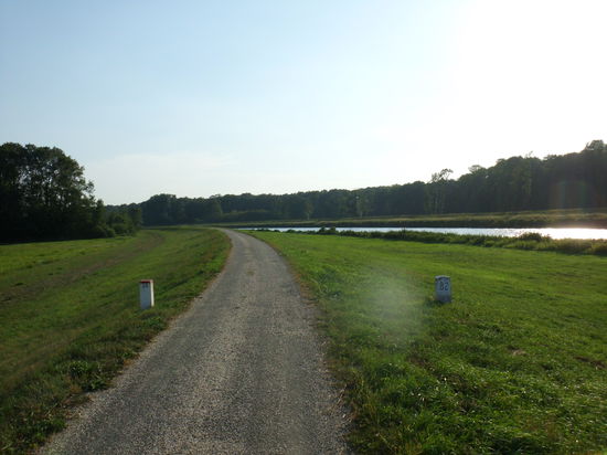 und je weiter man kommt, desto grüner weden die Auen