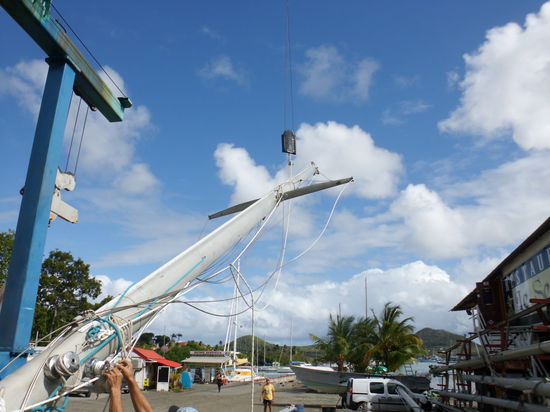 Dienstag, 5.2.201314 Uhr: Der spannende Augenblick, Mastsetzen!