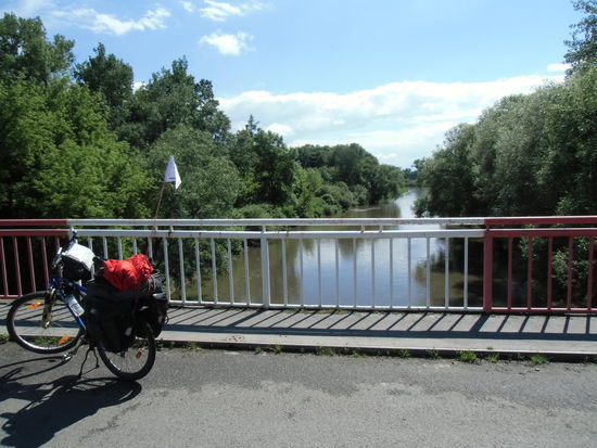 Die March - Morava, die dem Land Mähren den Namen verleiht.