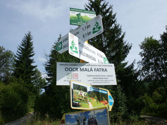 Jede Menge Radwege, oder sagen wir mal, Wanderpfade, die für mutige Mountainbiker eine Herausforderung sind. Mit Gepäck hinten drauf nicht einmal zu schieben !