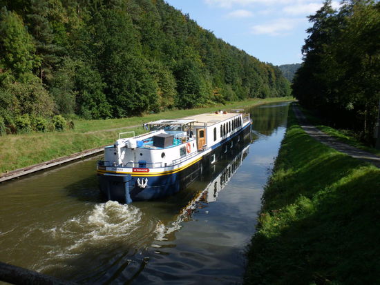 Nur: weit wird man nicht kommen, denn das Schiffshebewerk ist gesperrt