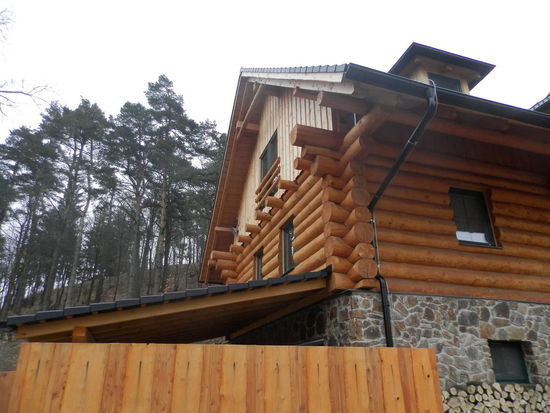 Eine Hütte, so richtig zum Wohlfühlen, ganz aus heimischen Baumstämmen gebaut, dabei mit einer hochmodernen Inneneinrichtung, im Keller ein Wellnessbereich mit Sauna und Massagesalon, nur draussen keine Spur von Schnee.