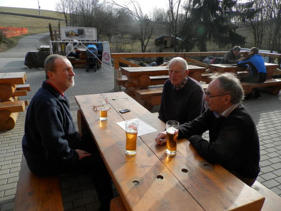 Ein Bier am 2.März unter freiem Himmel zu genießen, ist schon etwas besonderes.....
