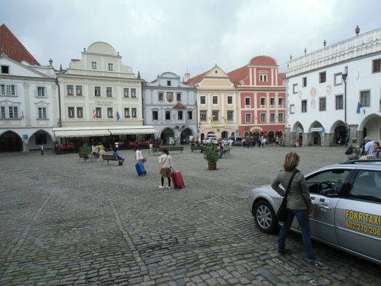 Der Marktplatz von Cesky Kromlov