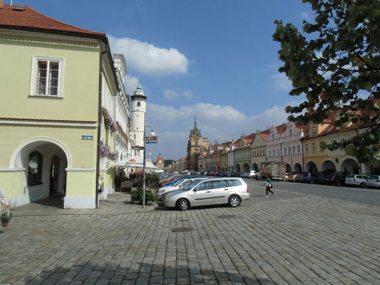 Die Innenstadt von Domaslice (Taus)