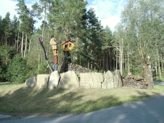 Man hat viel unternommen, um den Tourismus zu beleben. Ein Freizeitpark mit origineller Dekoration, jetzt aber wohl nur noch für Wochenendbesucher
