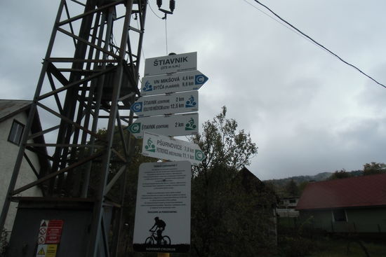 In Stiavnik habe ich ein Viertel meiner Route und locker 150 Höhenmeter geschafft...