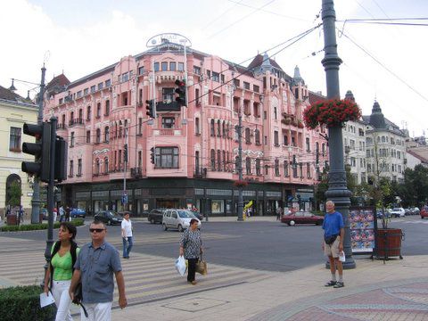 Die Flaniermeile von Debrecen
