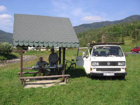 Picknick in der "City" von Topola