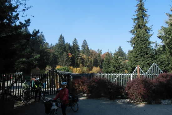 Zur schönsten Jahreszeit ist das Arboretum geschlossen. Geöffnet nur an Wochenenden oder für Gruppen auf Anmeldung - zu viert sind wir keine Gruppe !