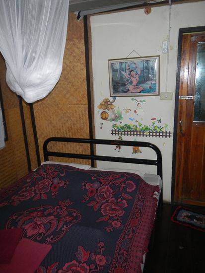 Mein Bett im Bungalow