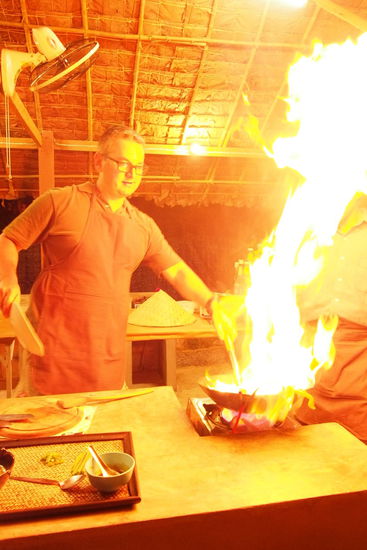 im Kochkurs gings heiss her 