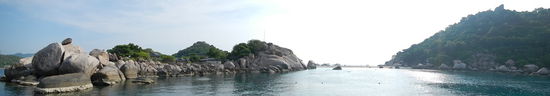 Panorama von den Koh Tao Twins