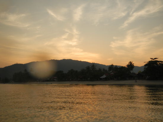 Sonnenuntergang ist hier auf leider nich so dollm bin auf der verkehrten Seite