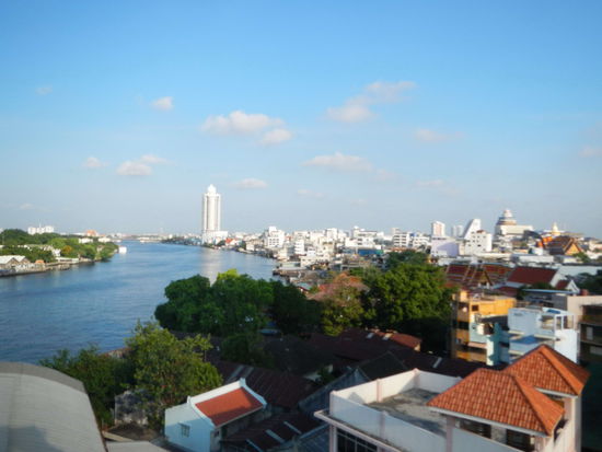 Die Aussicht vom RiverVibe Restaurant im 8ten Stock