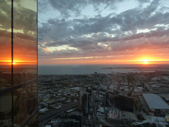auf dem eureka tower im 88 stock