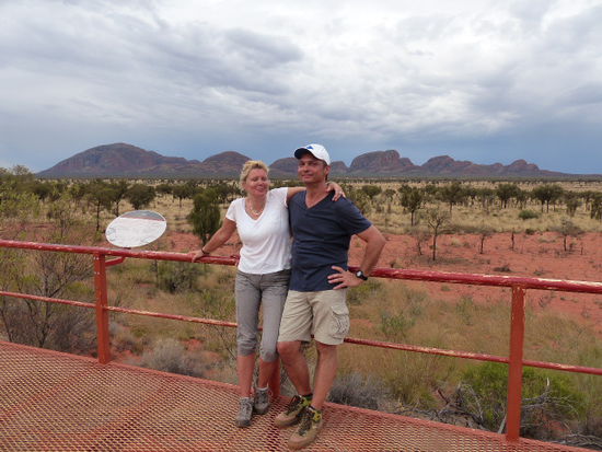 bei den olgas, eine felsgruppe auch im uluru national park.