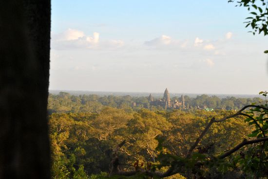 ausblick auf angkor wat - unser ausflugsziel für morgen