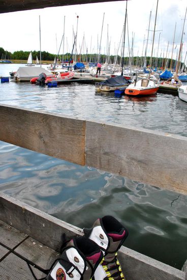 da parkten die inliner noch auf der terrasse und ich war ganz entspannt