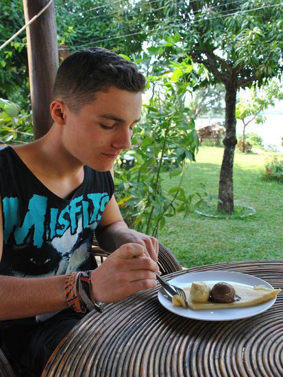 Crèpes mit Eis... hmmm