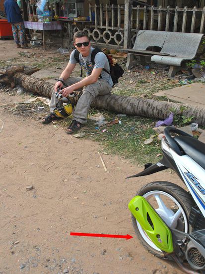 Reifen platt..... und wir auch a bisserl....