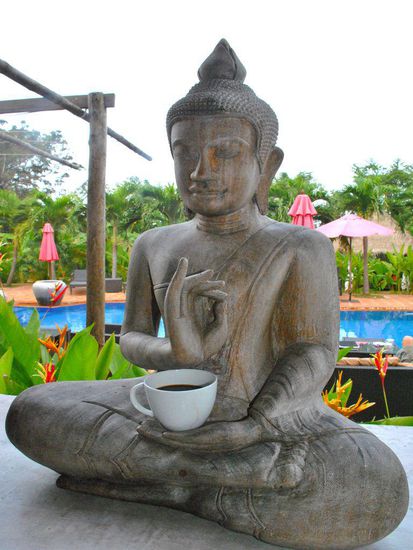 welcome with a cup of coffee in the morning