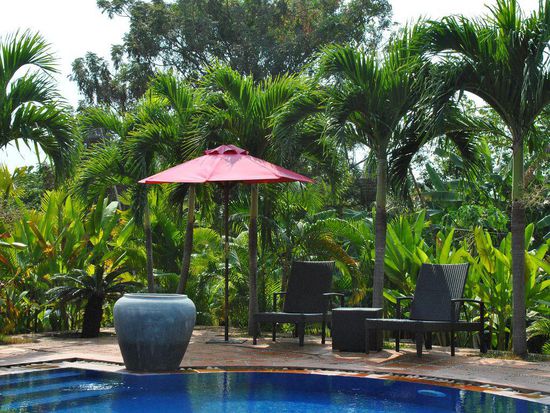 unser Aufenthaltsort am Nachmittag, den Vormittag haben wir in "unserem Pavillion" verbracht ...